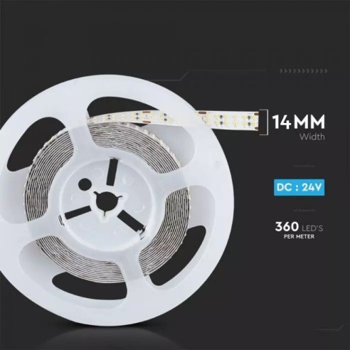 Tira LED 24V, SMD2216, 30W/m, 360...
