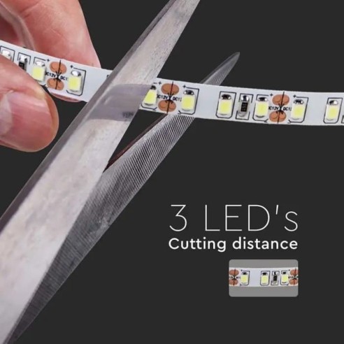Tira LED 24V, SMD2835, 8W/m, 120...