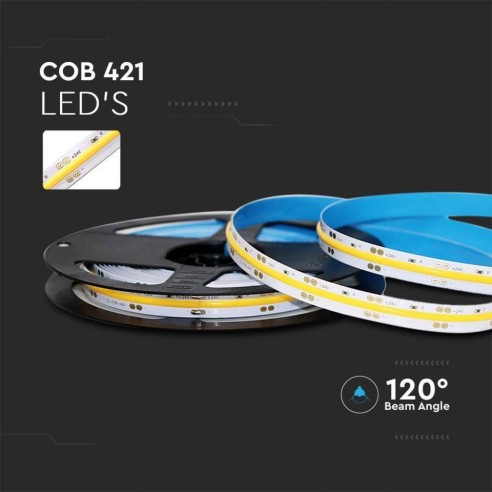 Striscia LED 24V, COB, 10W/m, 421...