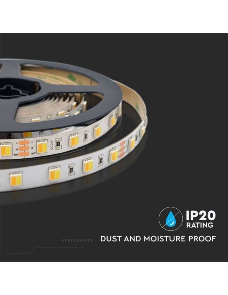  LED-strip 24V, 3 in, SMD2835, 14W/m, 120 leds/m, IP20, breedte 10mm - V-TAC VT-2835 2897