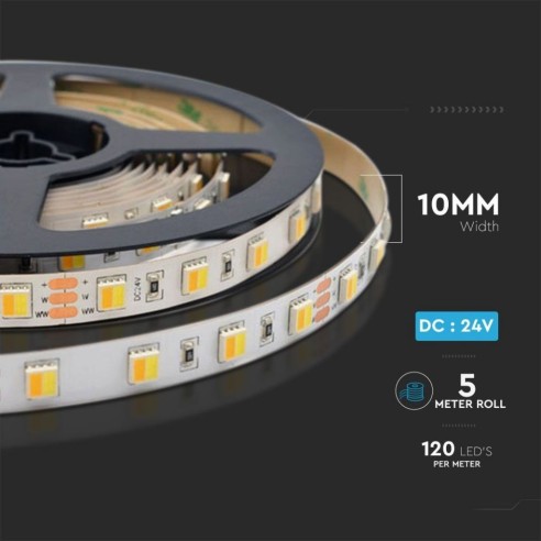  Bande LED 24V, 3 in, SMD2835, 14W/m,...