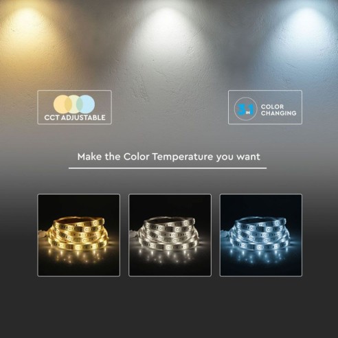  Strip led 24V, 3 in, SMD2835, 14W/m,...