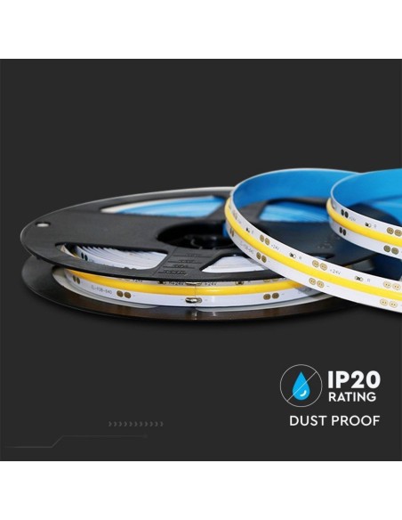LED-strip 24V, COB, 13W/m, 512 leds/m, IP20, breedte 10mm - V-TAC VT-COB 512