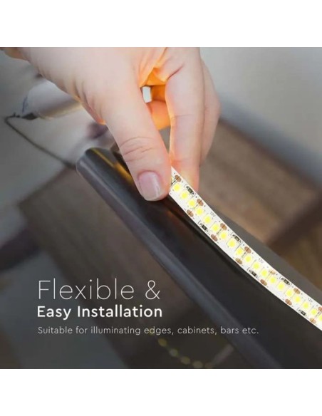 Led strip 12V, SMD2835, 17W/m, 204 leds/m, IP20, width 10mm - V-TAC VT-2835