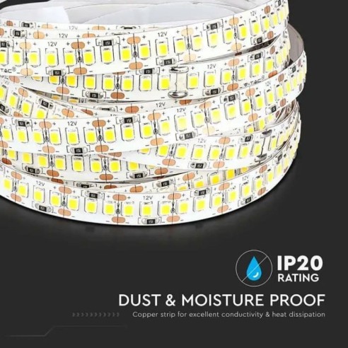 Strip led 12V, SMD2835, 17W/m, 204...