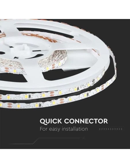 Tira LED 24V, SMD2835, 18W/m, 238 leds/m, IP20, ancho 10mm - V-TAC VT-2835