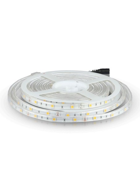 Led strip 12V, SMD5050, 4.8W/m, 30 leds/m, IP65, width 10mm - V-TAC VT-5050