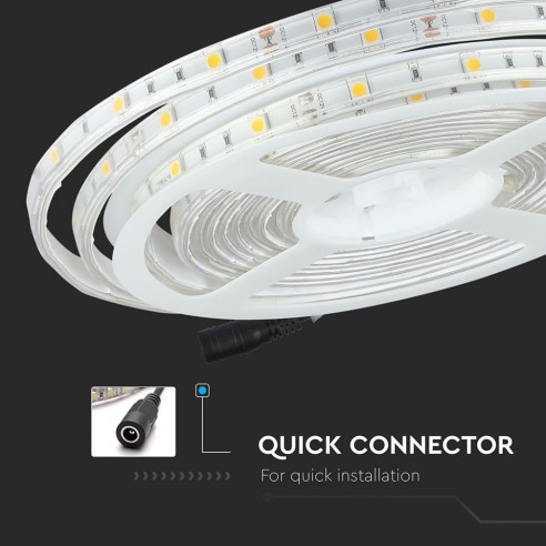 Strip led 12V, SMD5050, 4,8W/m, 30...