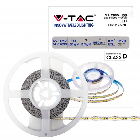 LED-Streifen 24V, SMD2835, 12W/m, 168...