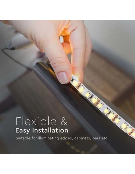 Tira LED 24V, SMD2835, 12W/m, 168 leds/m, IP20, ancho 10mm - V-TAC VT-2835