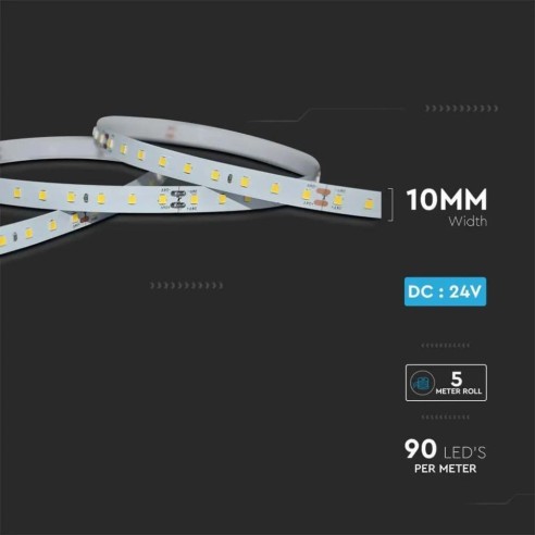 LED-strip 24V, SMD2835, 4W/m, 90...