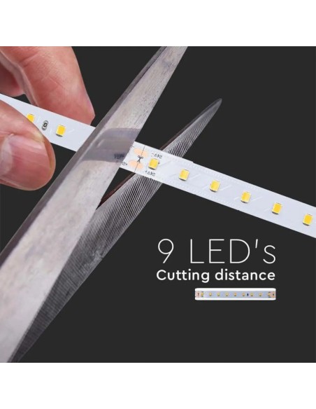 LED-strip 24V, SMD2835, 4W/m, 90 leds/m, IP20, breedte 10mm - V-TAC VT-2835