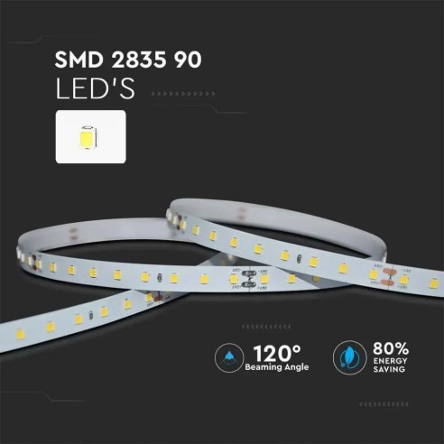 LED strip 24V, SMD2835, 4W/m, 90...