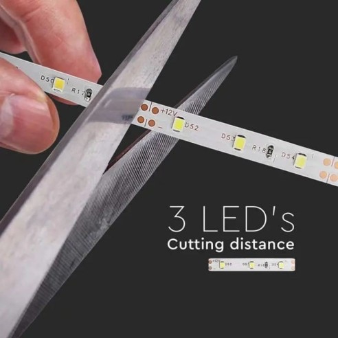 Strip led 12V, SMD3528, 4,2W/m, 60...