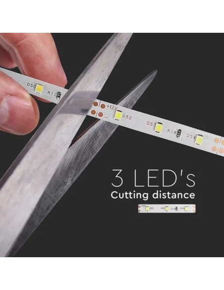 Led-Streifen 12V, SMD3528, 4.2W/m, 60 leds/m, IP20, Breite 8mm - V-TAC VT-3528