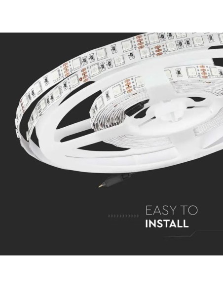 Ledstrip 12V, SMD5050, 11W/m, 60 leds/m, IP20, breedte 10mm - V-TAC VT-5050