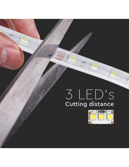 LED-strip 24V, SMD5050, 10W/m, 60 leds/m, IP65, breedte 11mm - V-TAC VT-5050