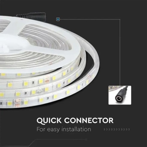 Strip led 24V, SMD5050, 10W/m, 60...