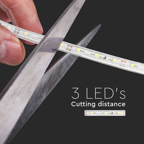 Tira led 12V, SMD3528, 3,2W/m, 60...