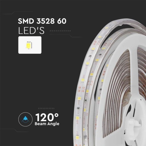 Ledstrip 12V, SMD3528, 3,2W/m, 60...