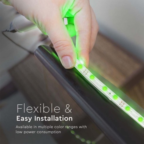 Tira led 12V, SMD3528, 3,2W/m, 60...