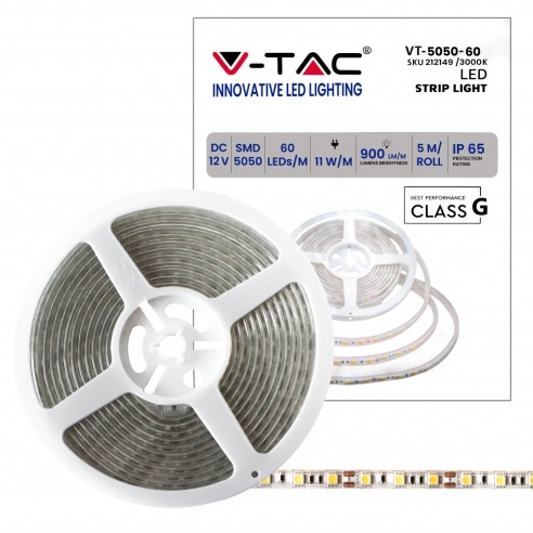 Led-Streifen 12V, SMD5050, 11W/m, 60...