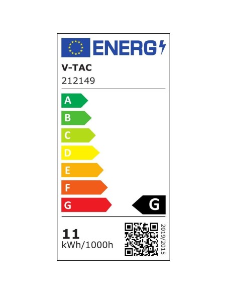 Bande LED 12V, SMD5050, 11W/m, 60 leds/m, IP65, largeur 11mm - V-TAC VT-5050
