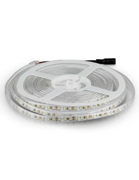 Ledstrip 12V, SMD3528, 8W/m, 120 leds/m, IP65, breedte 9mm - V-TAC VT-3528