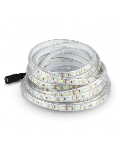 Ledstrip 12V, SMD3528, 8W/m, 120 leds/m, IP65, breedte 9mm - V-TAC VT-3528