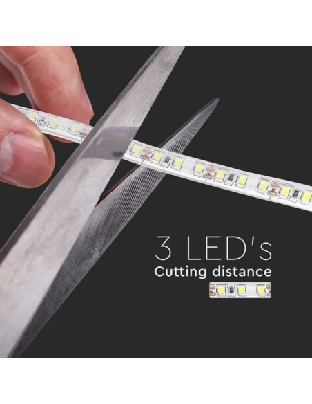 Led-Streifen 12V, SMD3528, 8W/m, 120 leds/m, IP65, Breite 9mm - V-TAC VT-3528