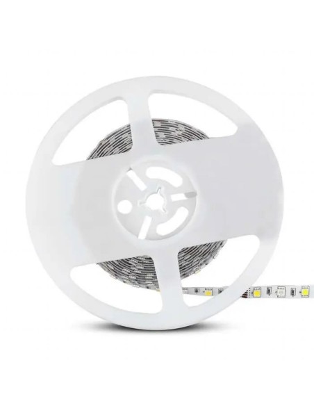 Strip led 12V, RGB e bianco  SMD5050, 8W/m, 60 led/m, IP20, larghezza 10mm - V-TAC VT-5050