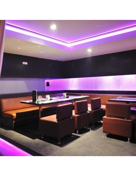 Ledstrip 12V, RGB en wit SMD5050, 8W/m, 60 leds/m, IP20, breedte 10mm - V-TAC VT-5050