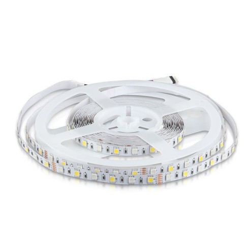Tira de leds 12V, RGB y blanco...