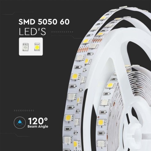 Bande LED 12V, RVB et blanc naturel...