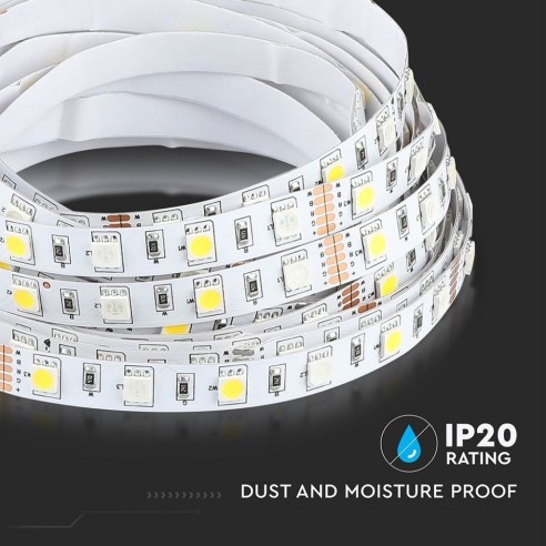 Bande LED 12V, RVB et blanc naturel...