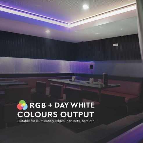 Ledstrip 12V, RGB en natuurlijk wit...