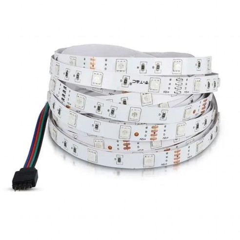Tira led 12V, RGB, SMD5050, 4W/m, 30...