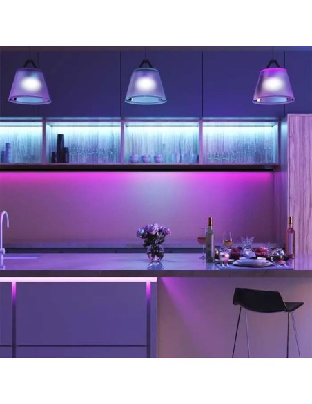 Strip led 12V, RGB, SMD5050, 4W/m, 30 led/m, IP20, larghezza 10mm - V-TAC VT-5050