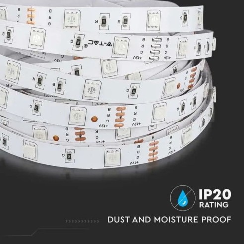 Led strip 12V, RGB, SMD5050, 4W/m, 30...