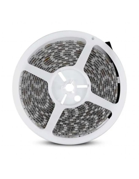 Bande LED 12V, RVB, SMD5050, 7W/m, 60 leds/m, IP65, largeur 10mm - V-TAC VT-5050