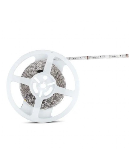 Tira led 24V, RGB, SMD5050, 7W/m, 60 leds/m, IP20, ancho 10mm - V-TAC VT-5050
