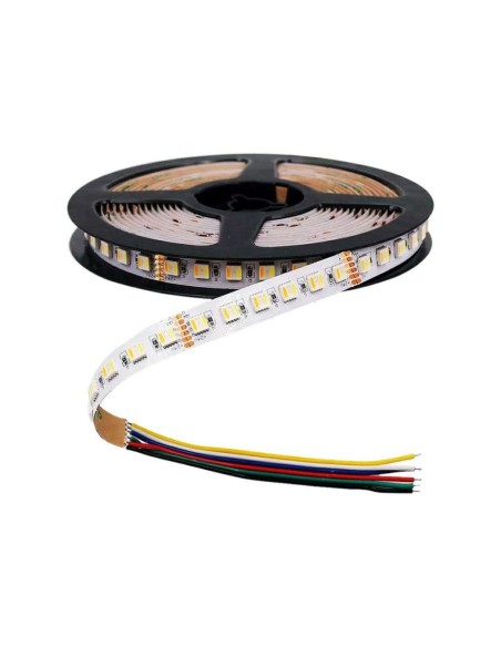  Led strip 24V, RGB and white, SMD5050, 24W/m, 60 leds/m, IP65, width 12mm - V-TAC VT-5050