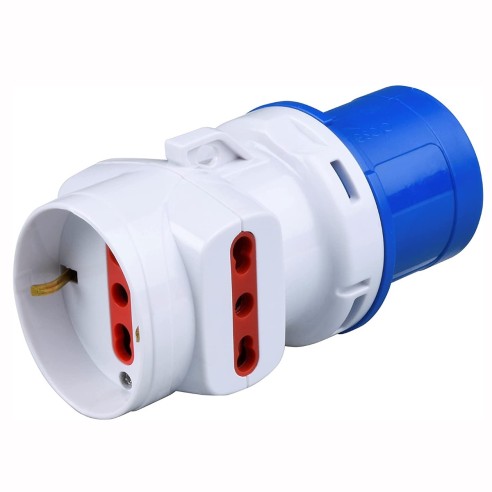 Adapter van industriestekker 230V...