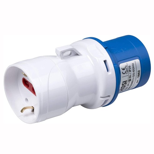 Adaptateur industriel 230V 2P+E vers...