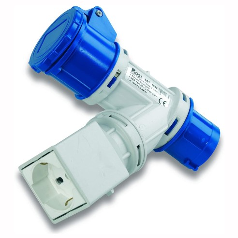 Multiplier from 230V 2P+E industrial...