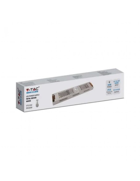 Switching power supply in metal housing, 250W, AC 176-264V, DC 12V 20.8A, slim, IP20 - V-TAC 2690 VT-21252