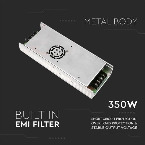 Switching power supply in metal...