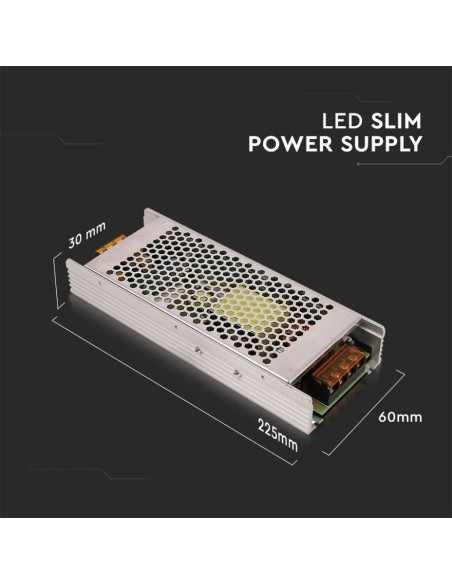 Alimentation à découpage en boîtier métallique, 250W, AC 200-264V, DC 24V 10A, IP20 - V-TAC 3273 VT-22250