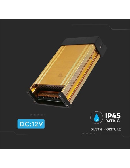 Schaltnetzteil im Metallgehäuse, 400W, AC 100-264V, DC 12V 33A, IP45 - V-TAC 3233 VT-21151