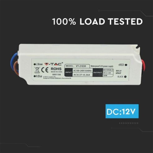 Schakelende voeding, 30W, AC...